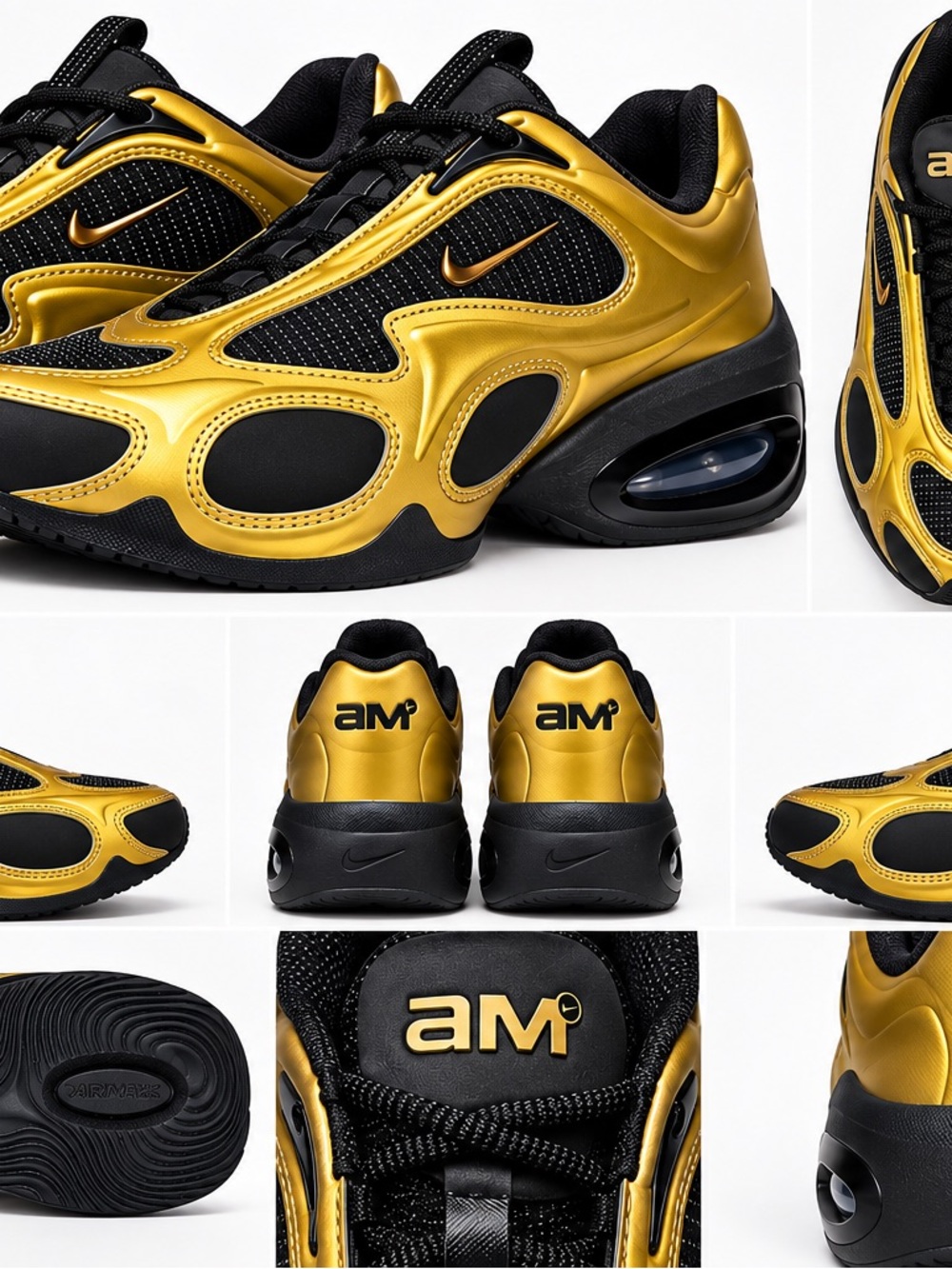 Nike Women’s Air Max Muse in metallic gold and black
